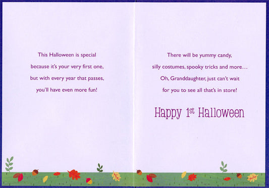 Granddaughter’s 1st Halloween Card