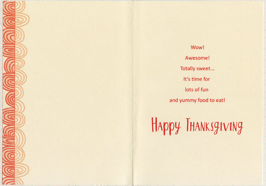 For Kids Thanksgiving Card