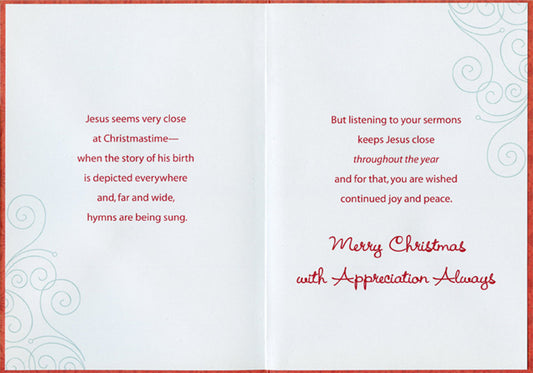 Priest Christmas Card