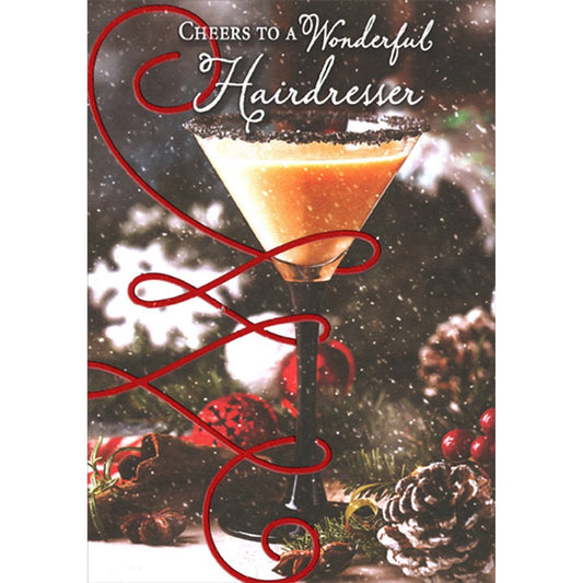 Hairdresser Christmas Card