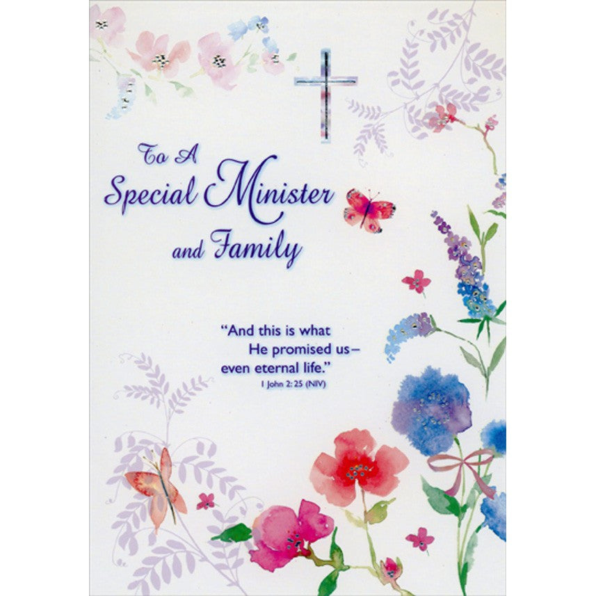 Religious Easter Card for Minister and Family