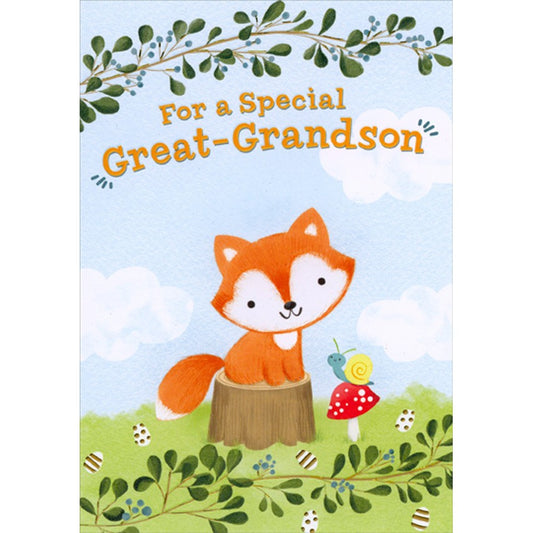 Juvenile Great-Grandson Easter Card for Kid
