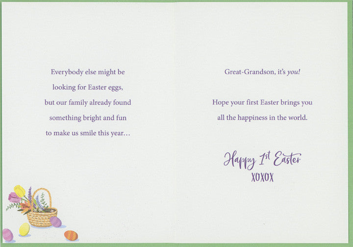 First Easter Card for Great-Grandson