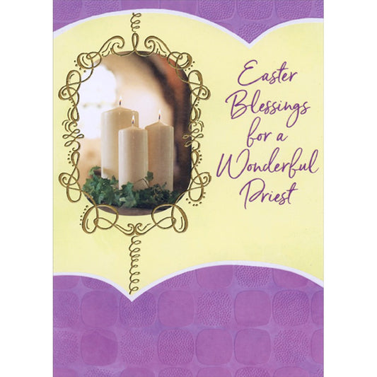 Religious Easter Card for Priest