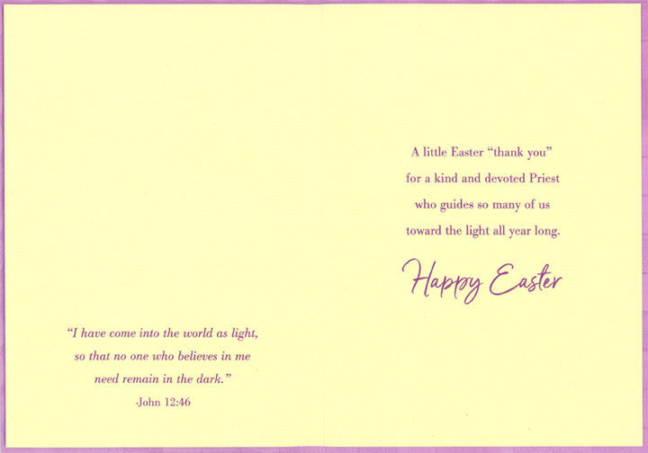 Religious Easter Card for Priest