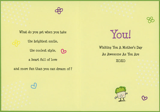 Juvenile Mother's Day Card from Young Child : Kid
