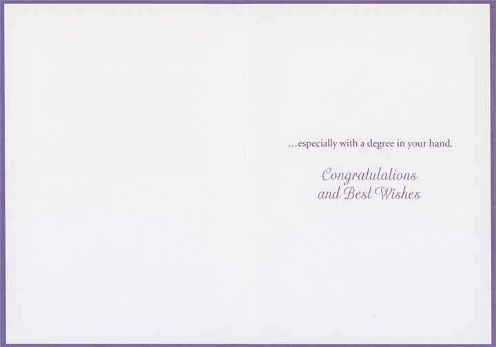 Anything is Possible Constellation : Earned a Degree Congratulations Card