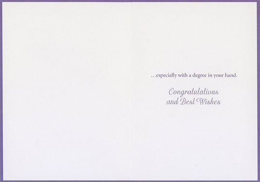Anything is Possible Constellation : Earned a Degree Congratulations Card