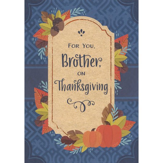 Happy Thanksgiving Brother Card