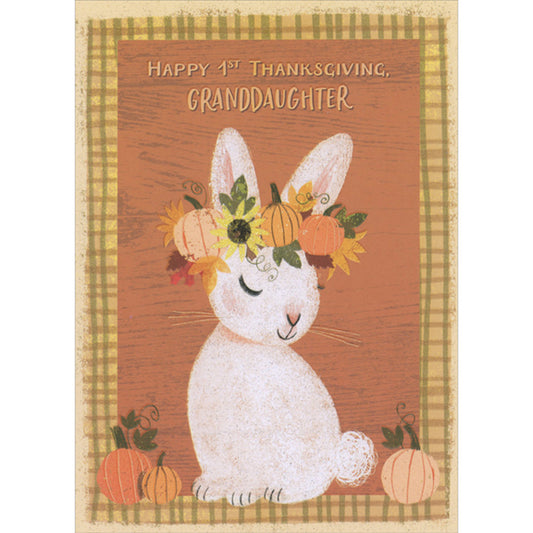 Happy 1st Thanksgiving Granddaughter Card