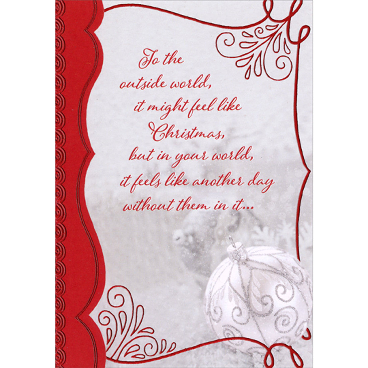 Sympathy - Christmas Card
