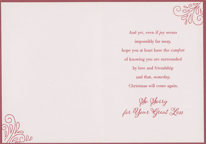 Sympathy - Christmas Card