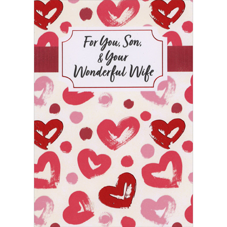 Son & Wife Valentine's Day Card