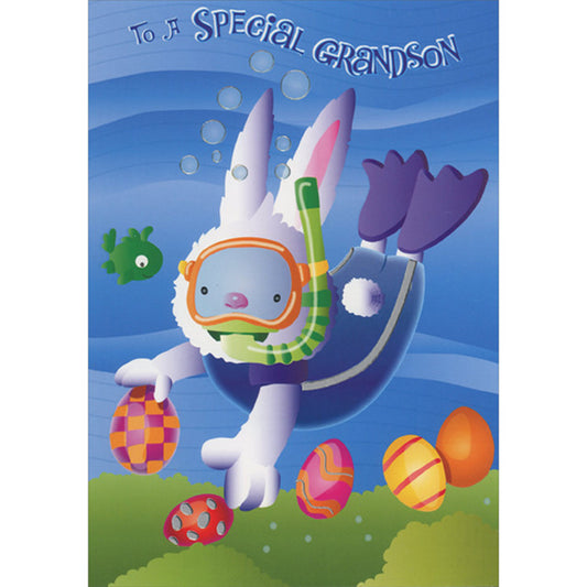 Juvenile Easter Card for Young Grandson