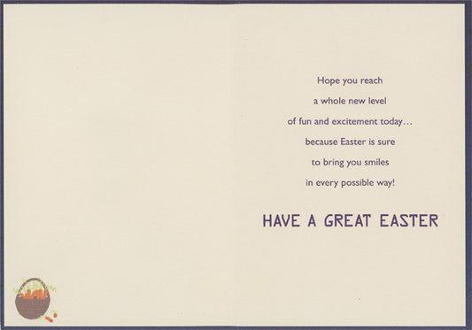 Juvenile Easter Card for Young Grandson