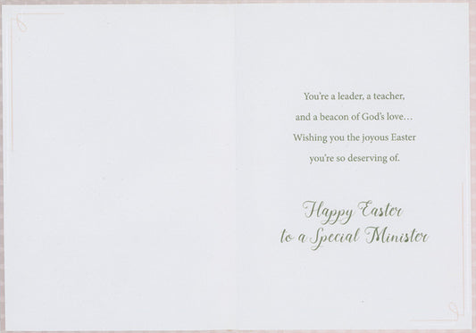 Religious Easter Card for Minister