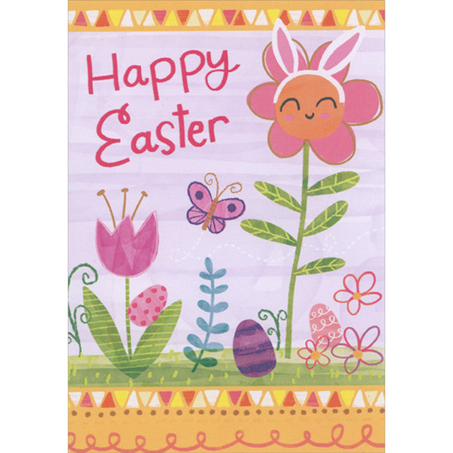 Butterfly Juvenile Easter Card for Young Girl