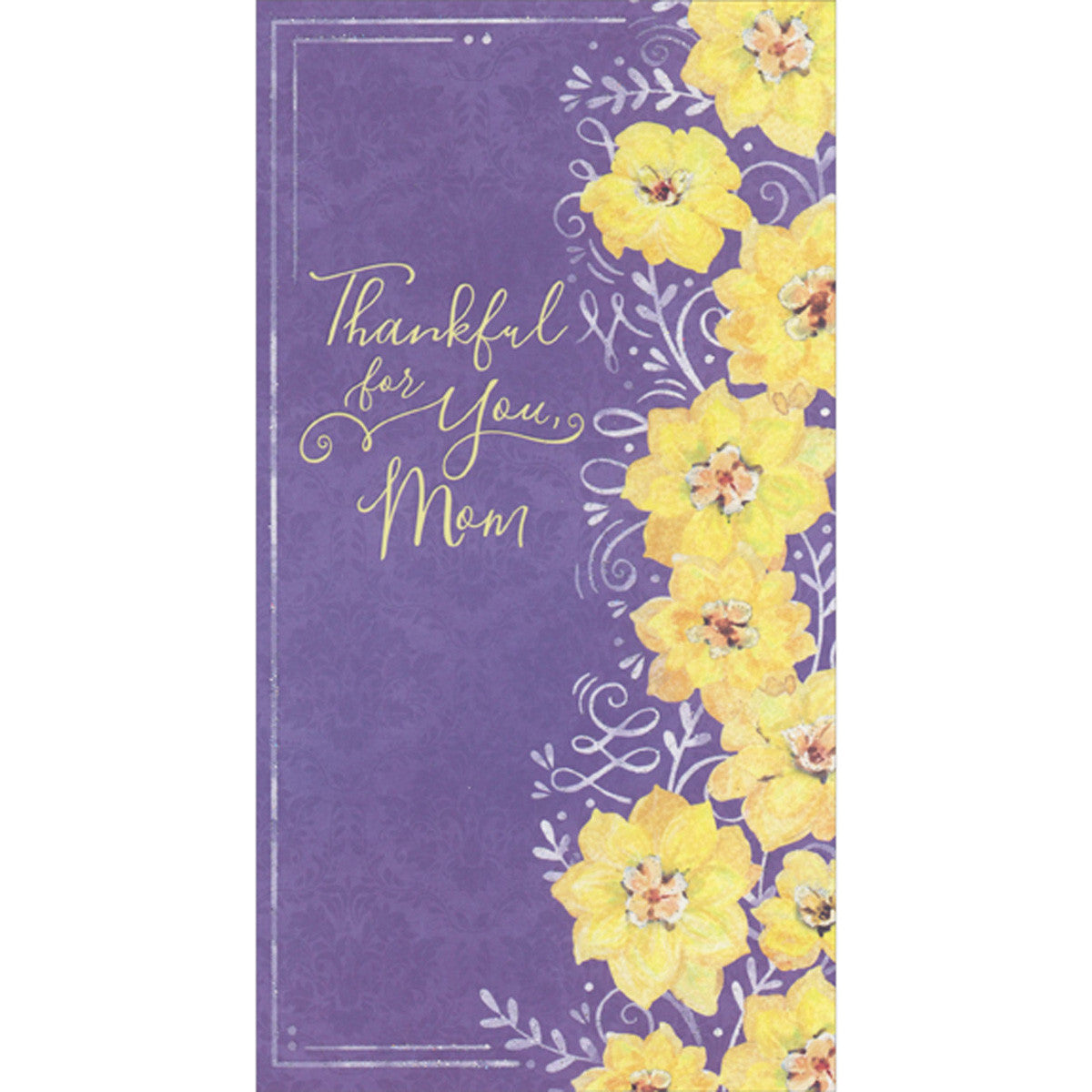 Dark Purple Mother's Day Card for Mom