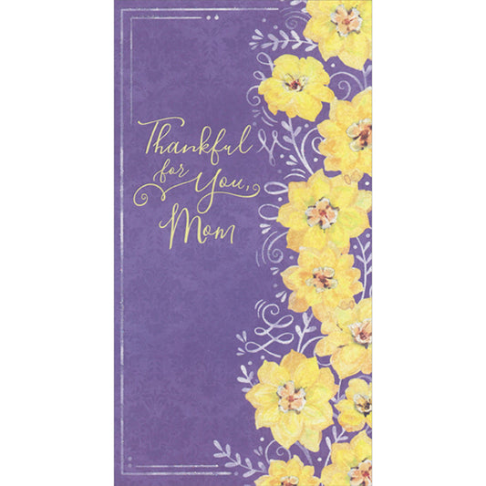 Dark Purple Mother's Day Card for Mom