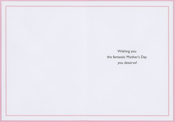 Awesome Mama, Awesome Friend Wreath of Sparkling Flowers Mother's Day Card