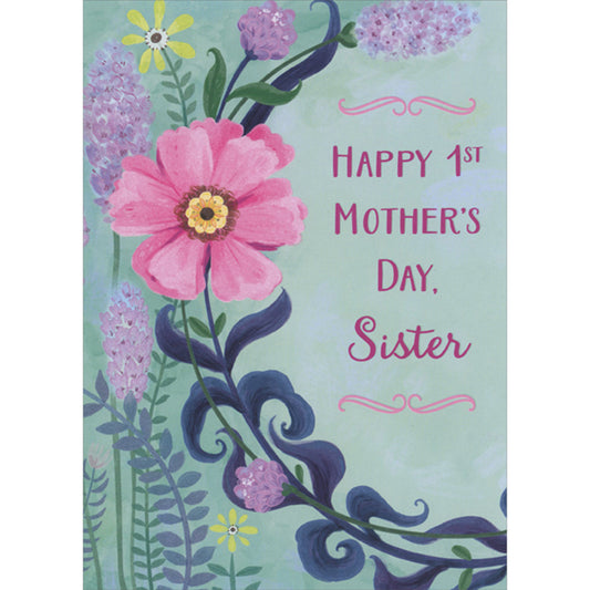 First Mother's Day Card for Sister