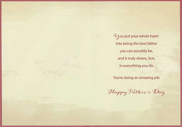 Father's Day Card for Son