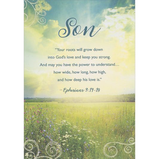 Religious Father's Day Card for Son