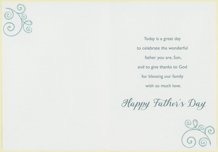 Religious Father's Day Card for Son