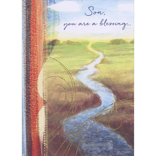 Son, You are a Blessing: Religious Father's Day Card
