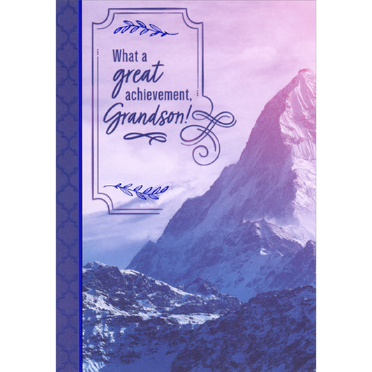 'What a Great Achievement' Graduation Card for Grandson
