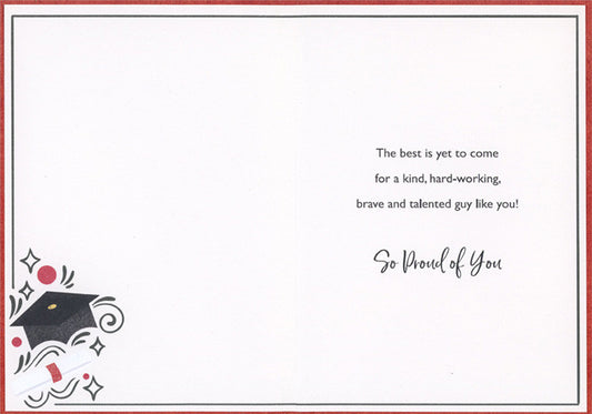 Oscar Wilde High School Graduation Congratulations Card for Grandson