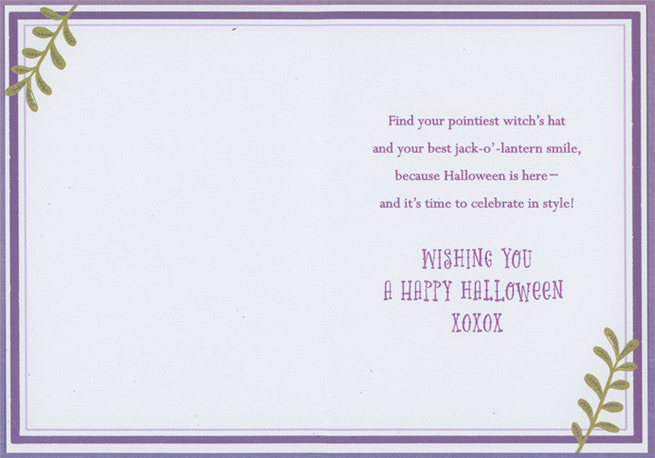 Preteen Granddaughter Halloween Card