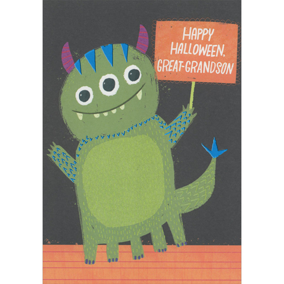 Young Great-Grandson Halloween Card