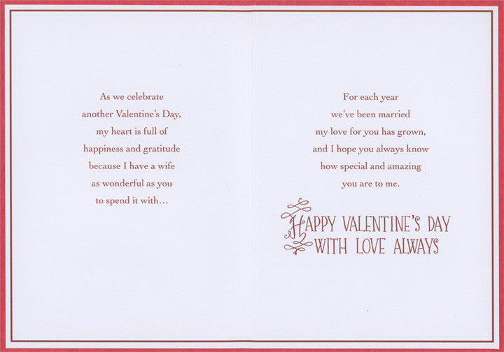 Wife Valentines Day Card