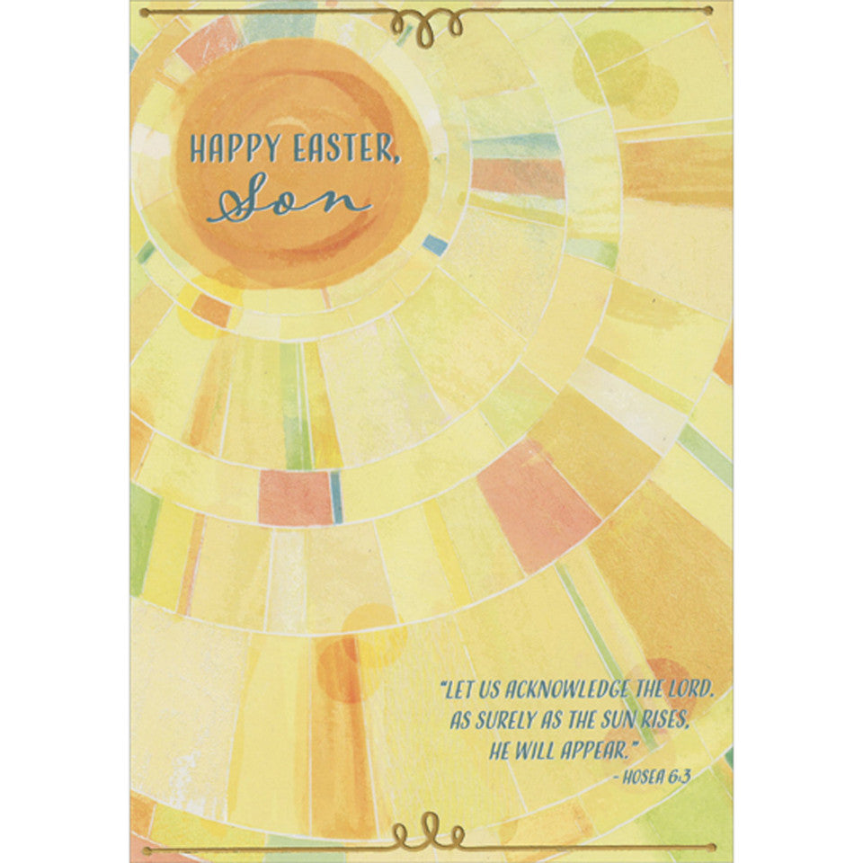 Religious Easter Card for Son