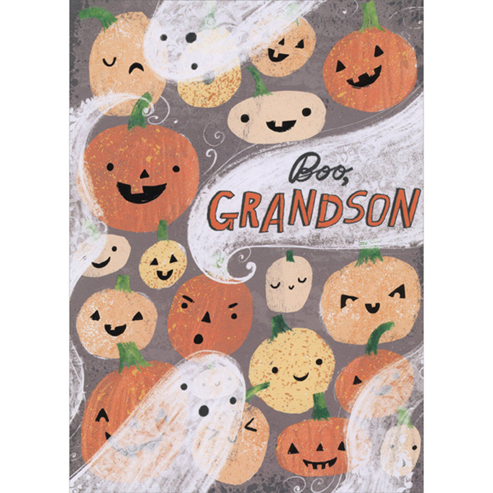 Preteen Grandson Halloween Card