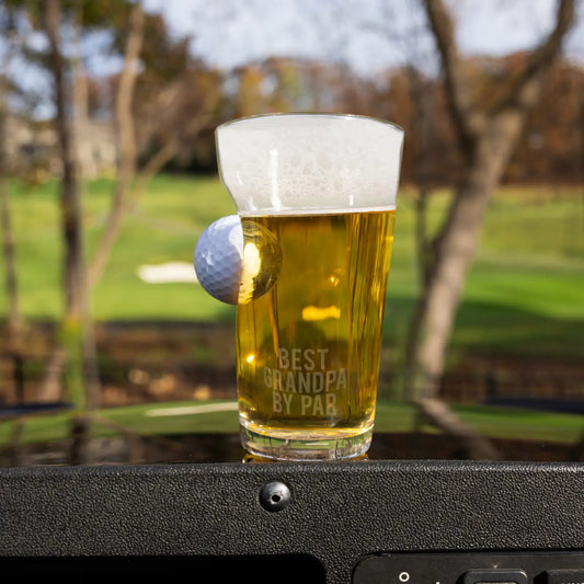 Grandpa Par - 15 oz Golf Ball Glass