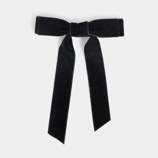 Velvet Bow Hair Clip