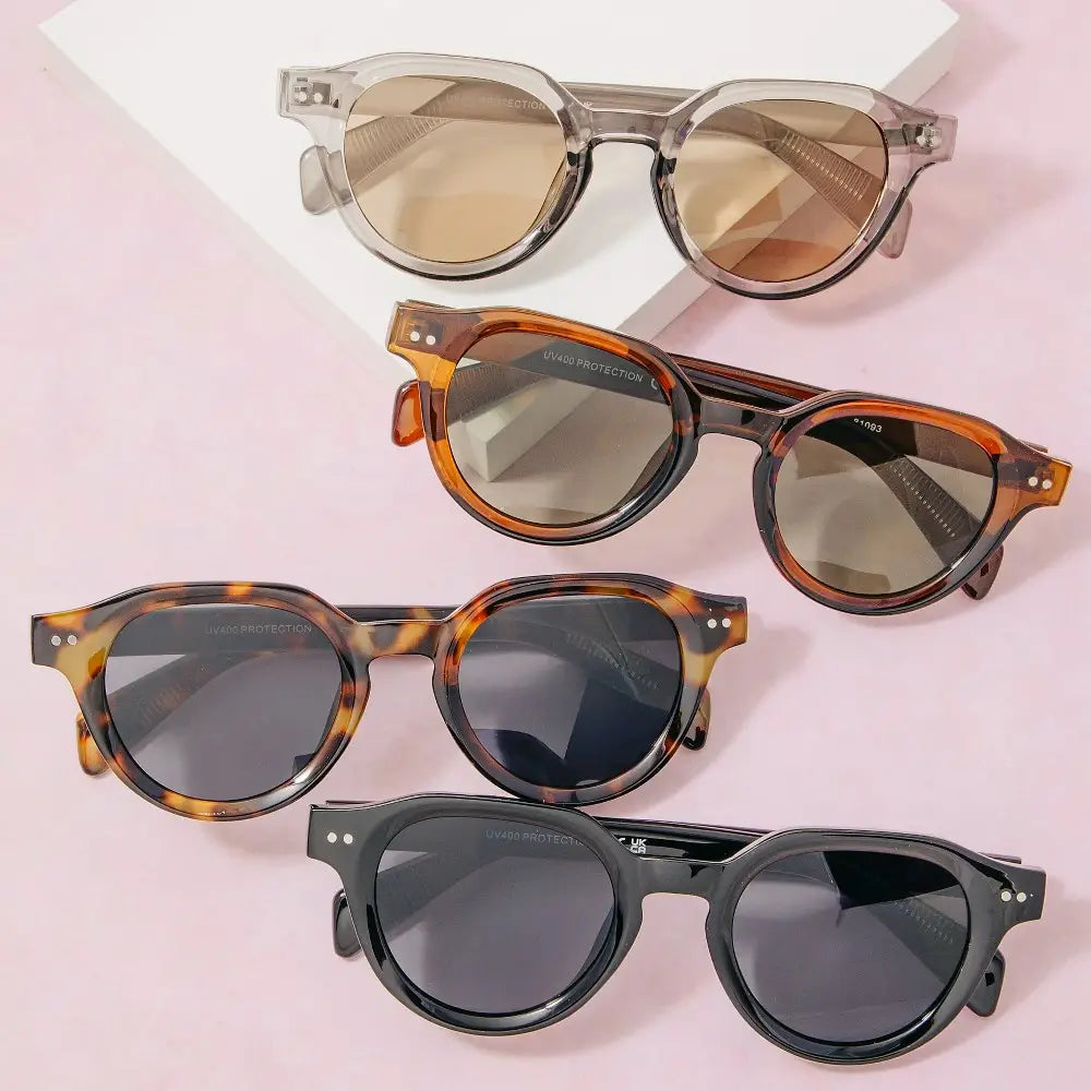 Round Double Bridge Sunglasses