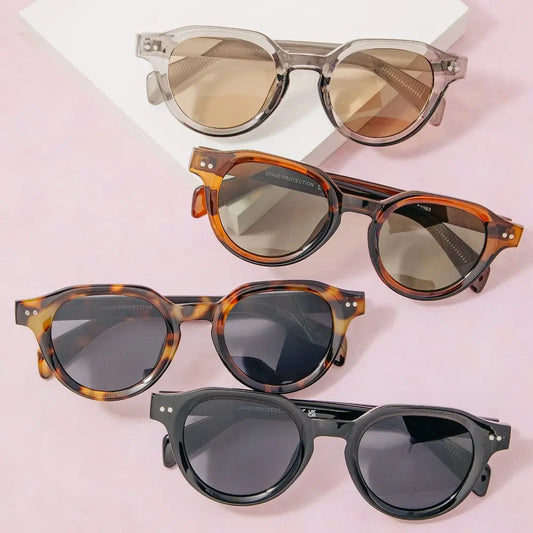 Round Double Bridge Sunglasses