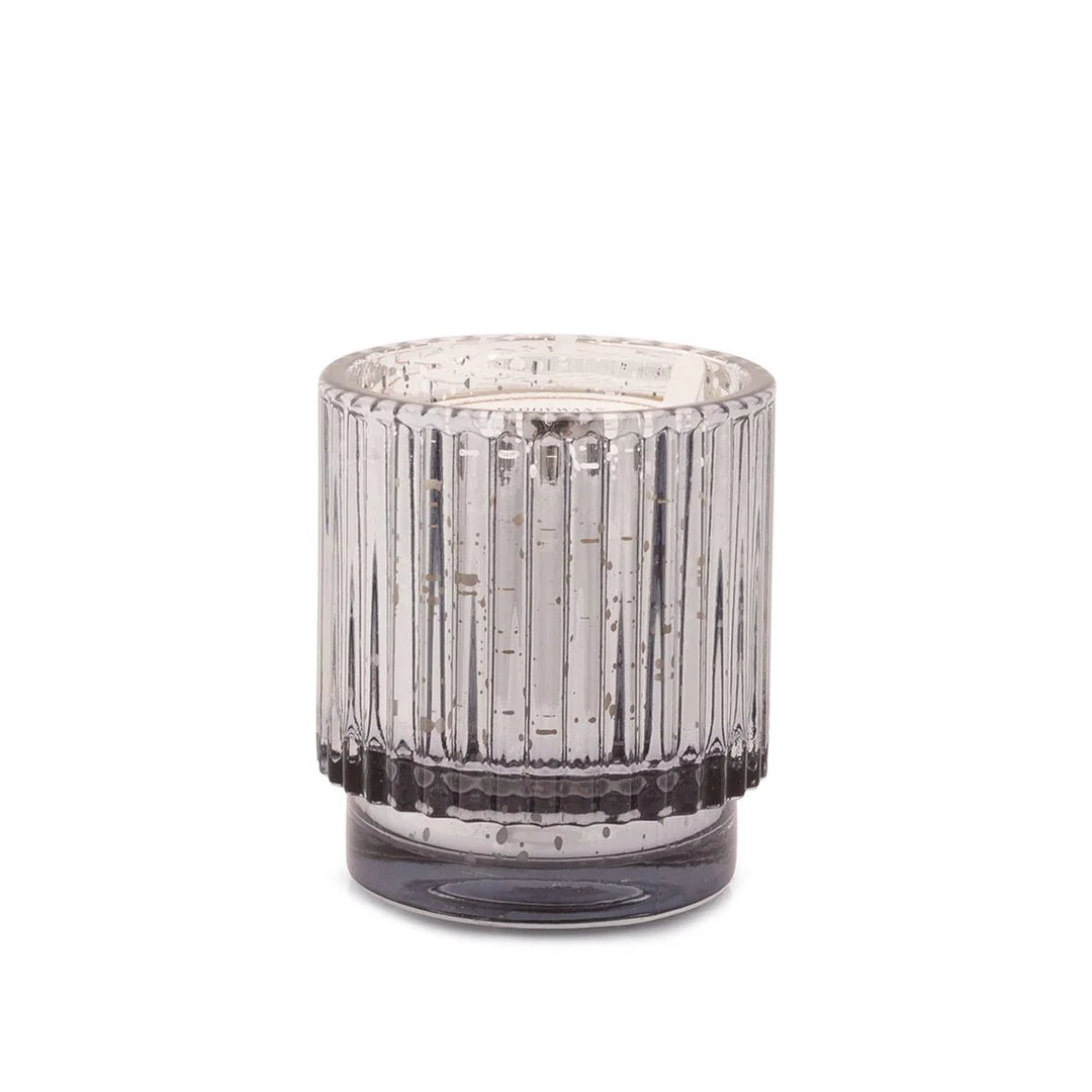 Paddywax Short Ribbed Mercury Glass Candle, Asst