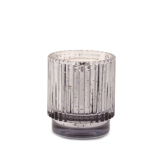 Paddywax Short Ribbed Mercury Glass Candle, Asst