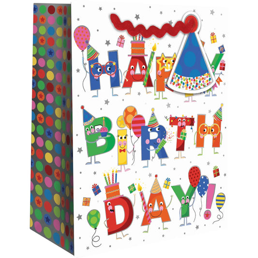 Birthday Characters - Small Gift Bag