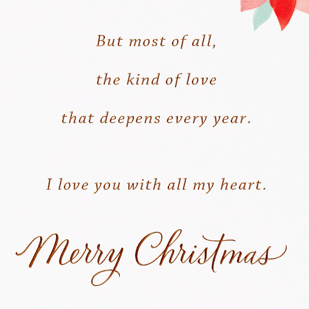 Christmas Card for Wife Today, Tomorrow and Always
