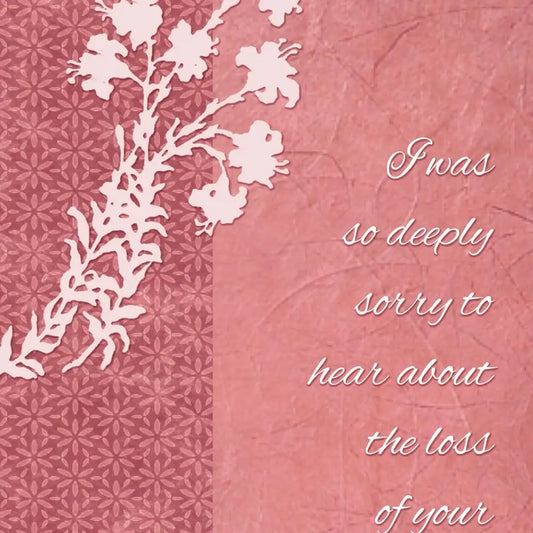 Beloved Daughter - Sympathy Loss of Daughter Scripture Card