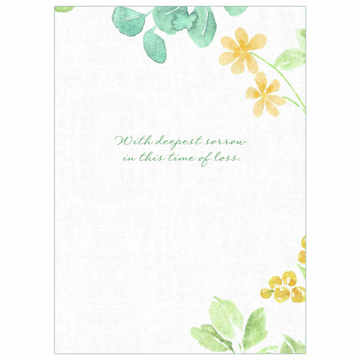With Sympathy - Sympathy Card