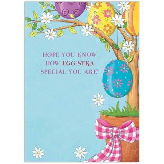 Easter Potted Tree - Easter Card