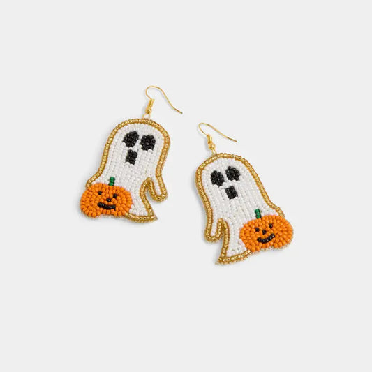 Beaded Festive Ghost Earring