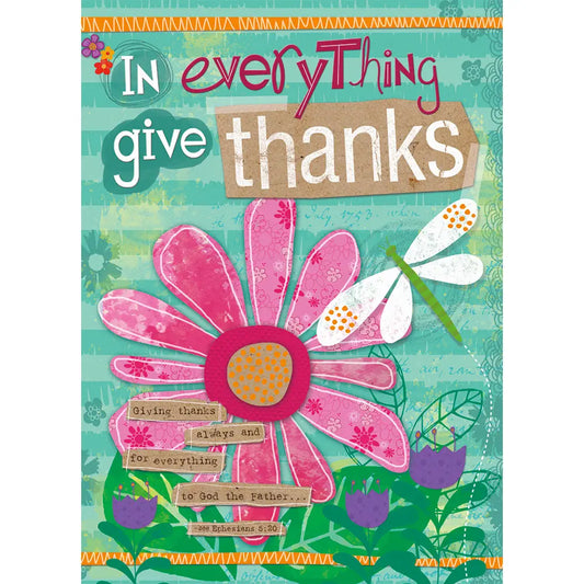 Give Thanks in Everything - Faith Thank You Value Card