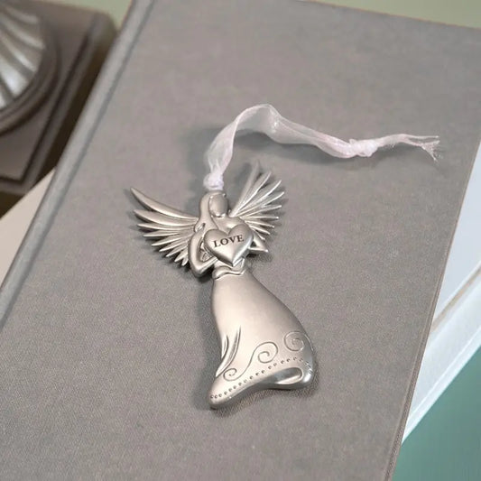 Keepsake Metal Angel Ornament and Poem
